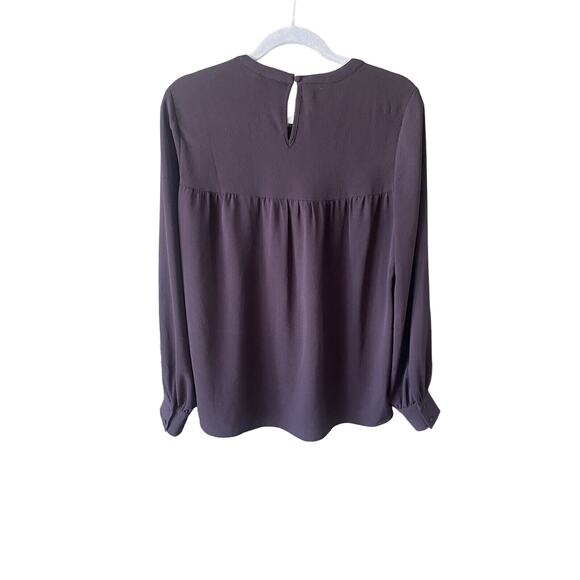 Vince Camuto Womens Medium Black Long Sleeve Lightweight Office Career Blouse - Picture 3 of 9